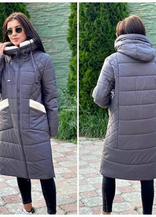 Женское зимнее пальто на верблюжьей шерсти