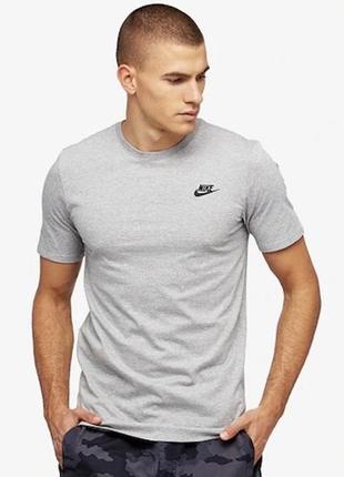 Футболка хлопковая длинная мужская nike wmns ike m nsw club tee ar4997-064