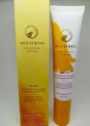 Ежедневный минеральный солнцезащитный крем holifrog solar daily mineral sunscreen broad spf30