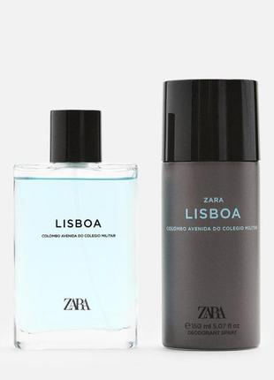 Духи zara lisboa/ чоловічий подарунковий набір