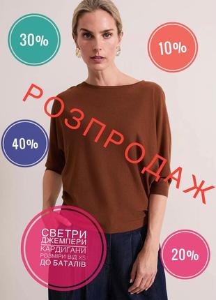 Предноволетние скидки / вискозный джемпер терракотового цвета