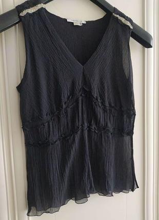 Блуза от marella, черная, шелк 💯, итальялия