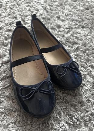 Балетки синие