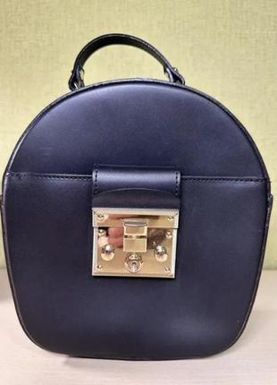 Жіноча шкіряна сумка, чорна, б/в