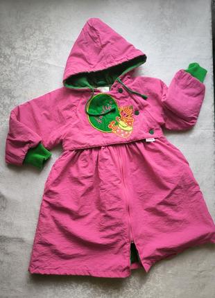 Куртка плащ розовая на 5 лет