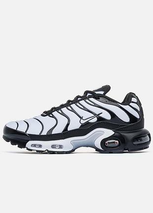 Мужские кроссовки nike air max plus tn white black