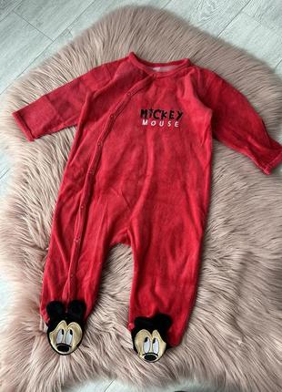 Красный комбинезон микки маус