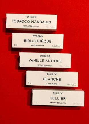 Byredo набор пробников 5*2 ml (оригинал)