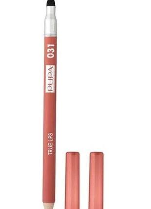 Карандаш для губ pupa true lips 031 coral, 1.2 г