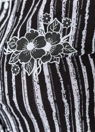 Платье женское на пуговицах, цвет черно-белый, 219rt-70136 фото