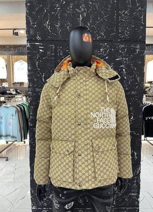 Женская куртка the north face x gucci