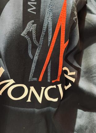 Футболка новая moncler оригинал! бренд голограмма большой размер l,xl,xxl