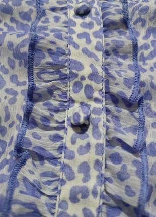 Блуза  блузка красива  принт  кольоровий леопард