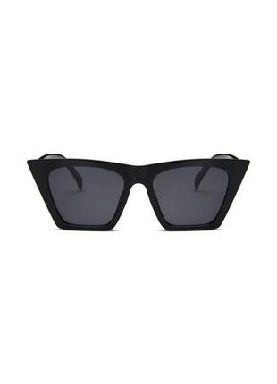Женские черные трендовые солнцезащитные очки стильные3 фото