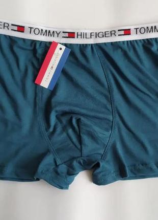 Мужские зеленые трусы боксеры tommy hilfiger. мужское белье.