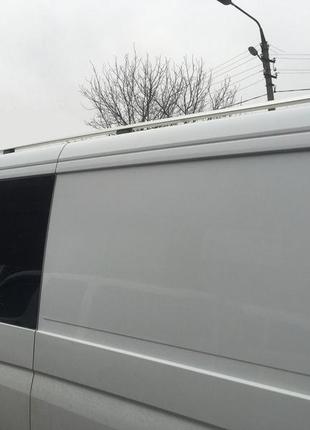 Рейлинги dd 265 см, хром, пластиковая ножка для mercedes sprinter 2006-2018 гг