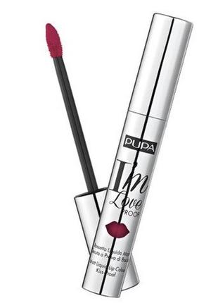 Матовая жидкая помада pupa i'm loveproof matt lip fluid 12 burgundy red, 2.7 мл