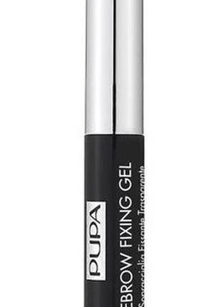 Прозорий гель для фіксації брів pupa transparent eyebrow fixing gel 100 clear, 4 мл