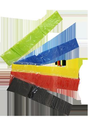 Набір фітнес гумок 5 в 1 (5 кольорів за розмірами)