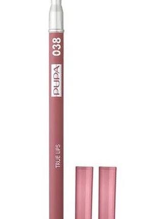 Карандаш для губ pupa true lips 038 rose nude, 1.2 г