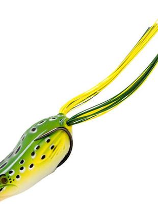 Воблер savage gear hop popper frog 55mm 15.0g floating green leopard