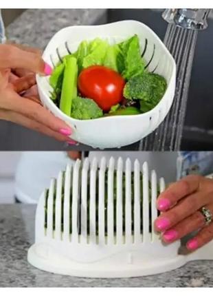 Универсальная овощерезка салатница salad cutter4 фото