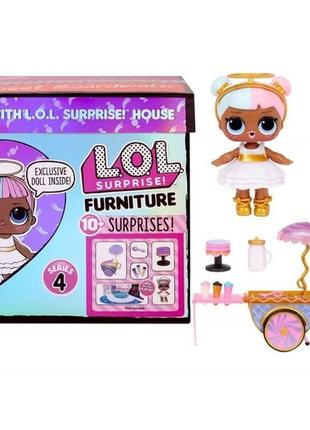 Лялька lol surprise furniture 4 sweet boardwalk кафе лол сюрприз з лялькою sugar леді - цукор