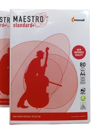 Папір офісний а4 500 аркушів maestro standart + mondi словакія