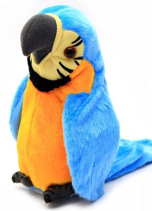 Інтерактивна іграшка папуга - повторюха блакитний
