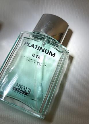 Парфумована вода чоловіча royal cosmetic platinum e. g. 100мл неповні