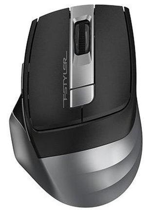 Миша бездротова a4tech fstyler fg35 (grey), usb, колір чорний+сірий