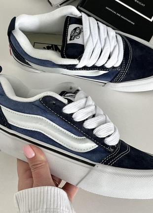 Vans knu-skool navy white box  sps1288