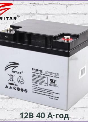 Акумуляторна батарея 12в 40 а·год ritar ra12-40 agm