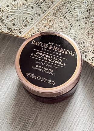 Масло для тела baylis &amp; harding midnight pluum and wild blackberry крем баттер