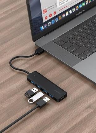 Хаб на 4 порти usb 3.1 type-а gembird uhb-u3p4p-02