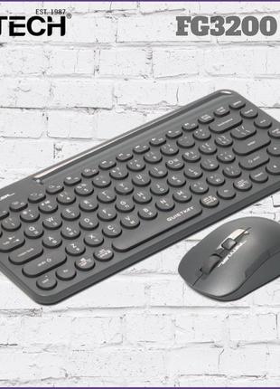 Комплект бездротовий клавіатура + мишка a4tech fg3200 air (grey)