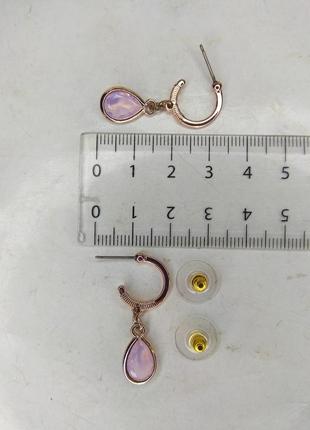 Жіночі сережки з кристалами7 фото