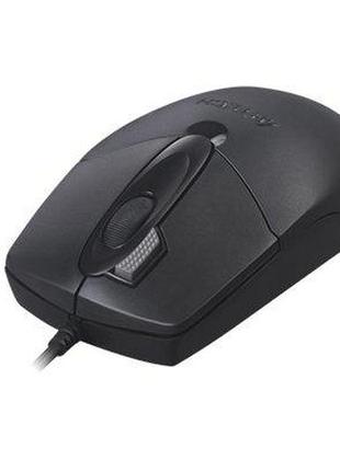Мишка провідна a4tech op-730d usb (black) 1000dpi, 2x click4 фото