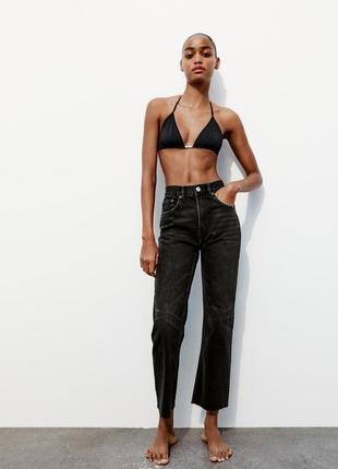 Джинси zara straight high waist5 фото