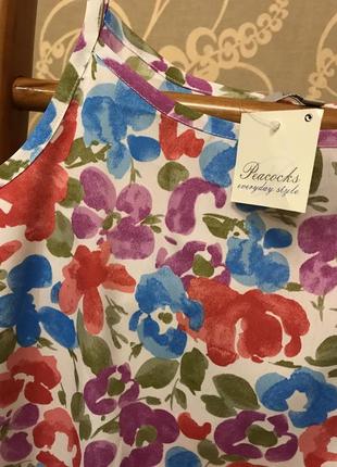 Очень красивая и стильная брендовая блузка-маечка в цветах 21.9 фото