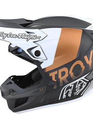 Мото шлем tld se5 carbon helmet [qualifier white / bronze] lg