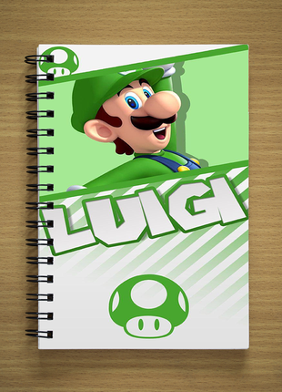 Блокнот mario bros  mario and luigi маріо луїджі скетчбук sketchbook