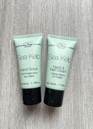 Скраб и крем для рук и ногтей scottish fine soaps sea kelp эксфолиант массажный морская водоросль