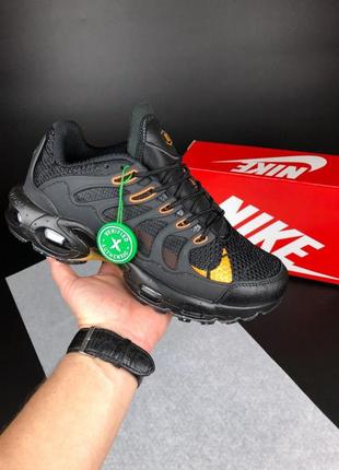 Жіночі кросівки  nike air max terrascape plus  чорні з помаранчевим