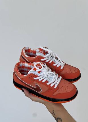 Кросівки nike dunk low  orange lobster3 фото