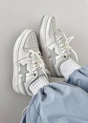 A bathing ape 🦧  bape sta x jjjjoud white / grey premium