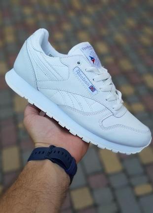 Чоловічі кросівки | reebok classic | білі | шкіра, :439 фото