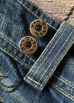 Юбка джинсова на низькій посадці von dutch originals8 фото