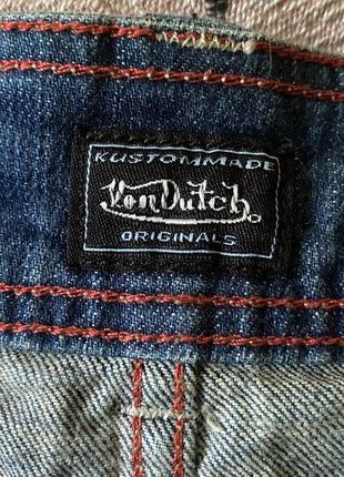 Юбка джинсова на низькій посадці von dutch originals9 фото