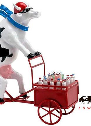 Колекційна статуетка cow parade корова lait triporteur, size xl